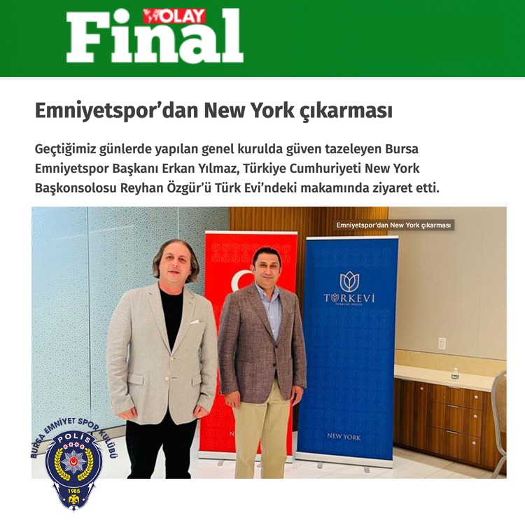 Emniyetspor’dan New York çıkarması